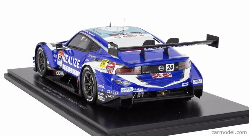 Spark-model Nissan Type Z Team Realize Advan Kondo Racing N 24 Gt500 Class Super Gt 2023 Daiki Sasaki - Kohei Hirate 1:18 2 Tones Blue White