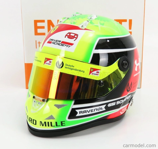 Mini helmet Schuberth helma F2 Dallara Team Prema Racing N 20 1:2
