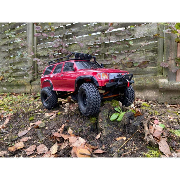 RC auto DF-4S Crawler 2023, metalická červená