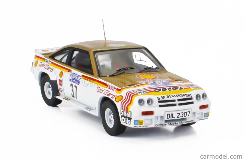 Ixo-models Opel Manta 400 Team Gm Dealer Sport N 37 Rally Rac Lombard 1984 Bertie Fisher - Austin Frazer 1:43 Biela červená žltá