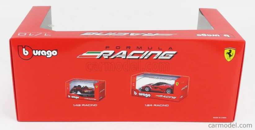 Bburago Ferrari F1-75 Scuderia Ferrari N 55 Season 2022 Carlos Sainz 1:18, červená