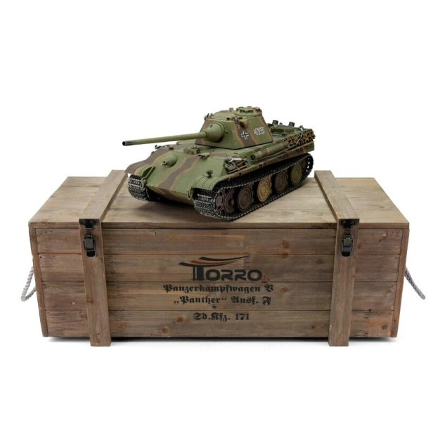TORRO tank PRO 1/16 RC Panther F viacfarebná kamufláž – infra IR – dym z hlavne
