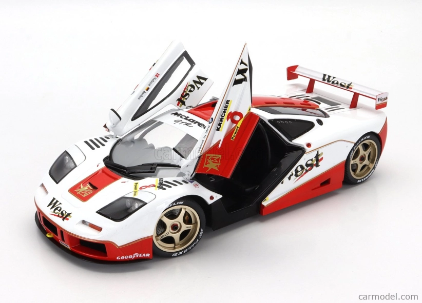 Solido Mclaren F-1 Gtr Bmw V12 Team West N 8 Bpr Gt Endurance 1995 John Nielsen - Thomas Bscher 1:18 Bílá Červená