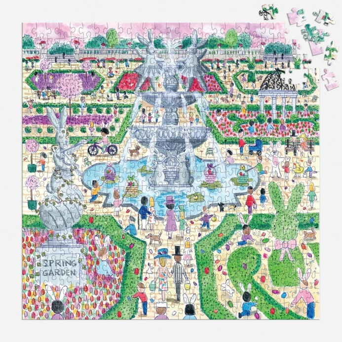 Galison Puzzle Michael Storrings Velikonoční hledání vajíček 500 dílků