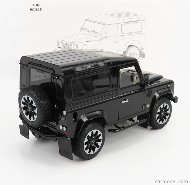 LCD model Land rover Defender 90 Works V8 70th Edition 2018 1:18 Black