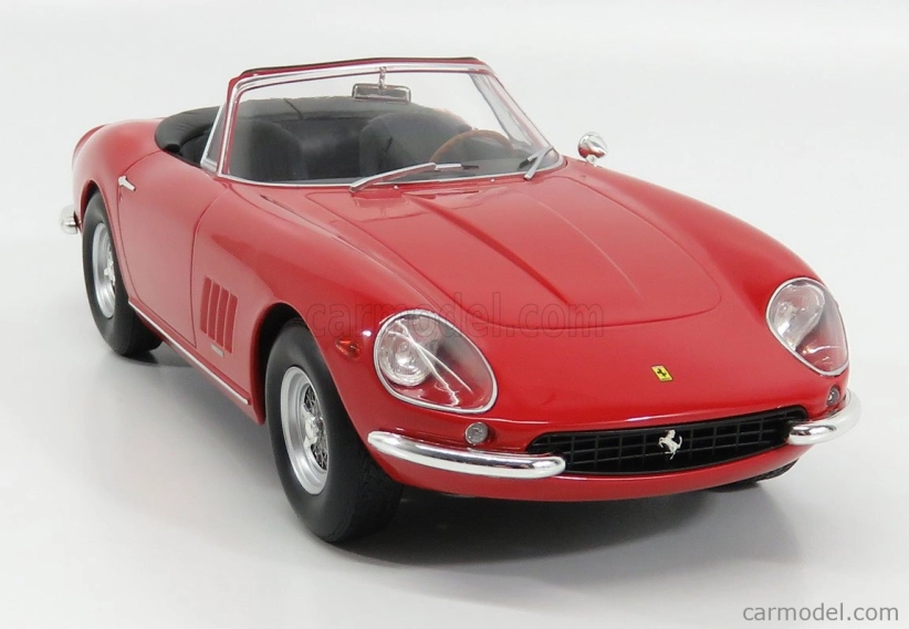 Kk-scale Ferrari 275 Gtb/4 Nart Spider 1967 1:18 Červená