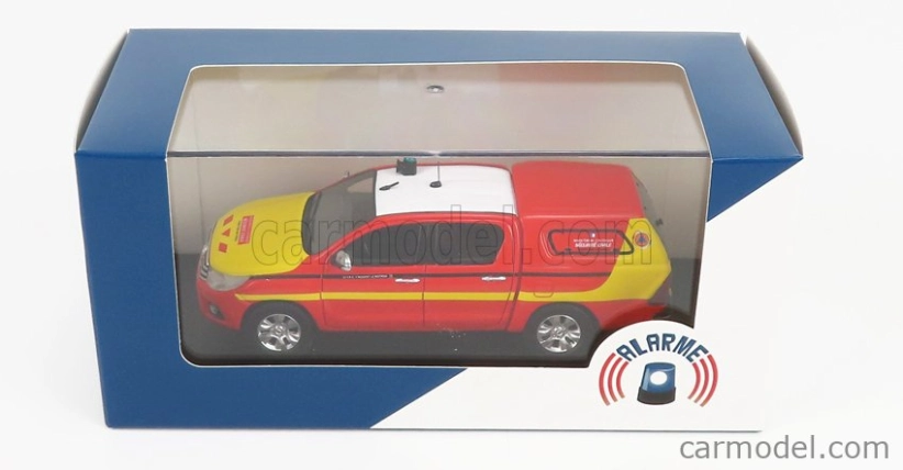 Alarme Toyota Hi-lux Double Cabine Pick-up Closed Securite Civile 2011 1:43 Červená Žlutá