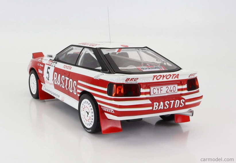 Ixo-models Toyota Celica Gt-four St165 Bastos N 5 Rally Haspengouw 1990 R.verreydt - G.biar 1:18 Červená Biela