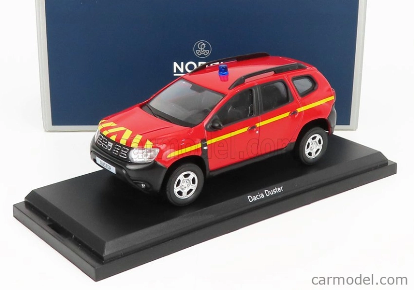 Norev Dacia Duster Pompiers 2020 1:43 Červená žltá