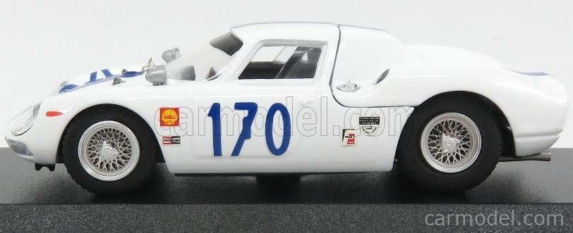 Najlepší model Ferrari 250lm Coupe N 170 Targa Florio 1966 Swanson - Ennis 1:43 White