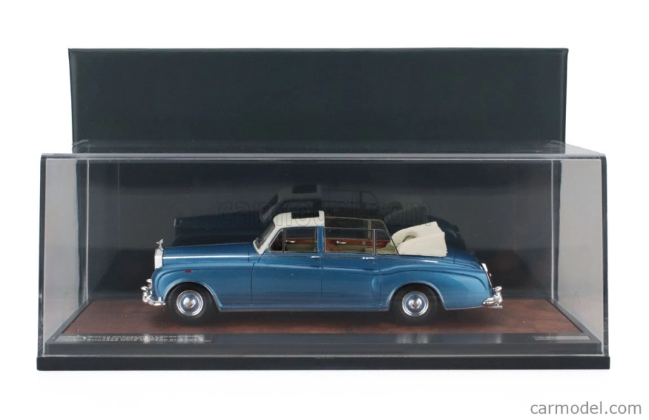Matrix scale models Rolls royce Phantom Vi Landaulette Semiconvertible Open 1973 1:43 Světle Modrá Bílá
