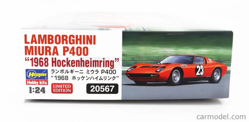 Hasegawa Lamborghini Miura P400 N23 Hockenheimring 1968 1:24 /