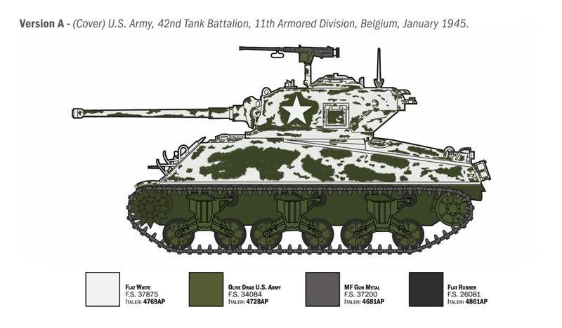Italeri Tank M4a3 Wet Sherman Miltary 1945 1:35 /