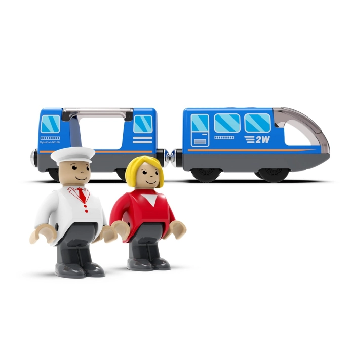 2Kids Toys Elektrický městský vlak modrý