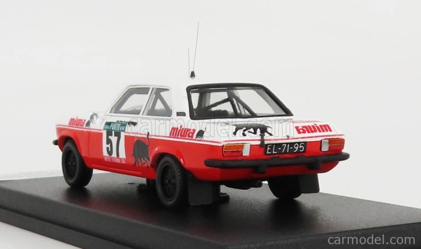 Trofeu Opel Ascona (night Version) N 57 Rally Portugal 1978 J.p.borges - R.bevilacqua 1:43 Červená Bílá
