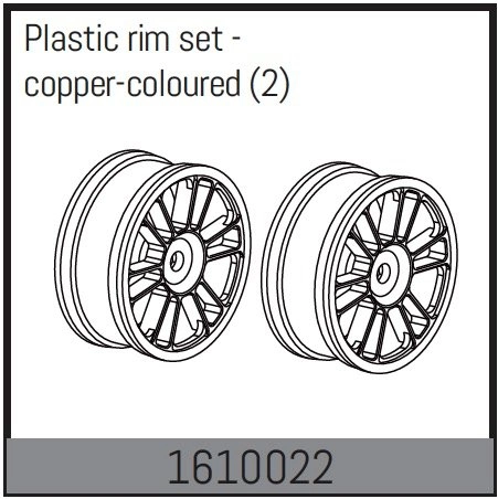 Plastic rim set - copper-coloured (2)
