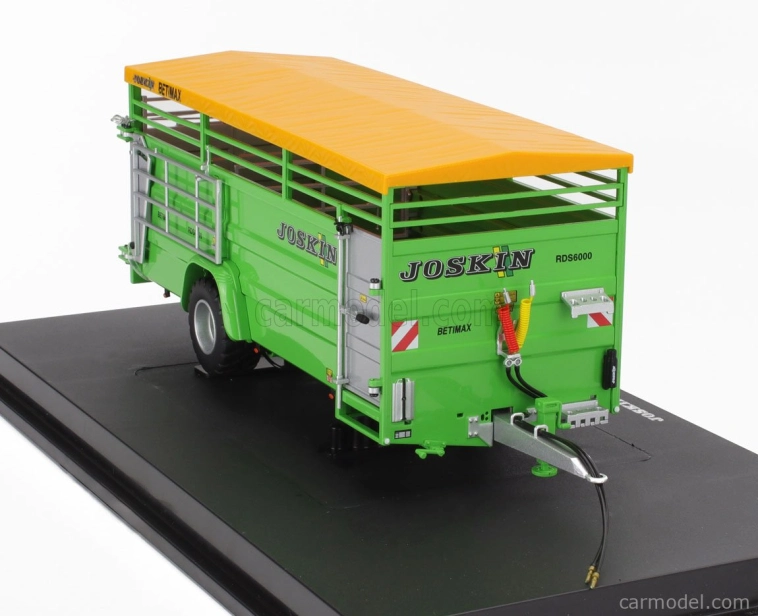 Universal hobbies Joskin Betimax Rds6000 Trailer Livestock Transporter - Carrello Trasporto Animali 1:32 Silver Yellow