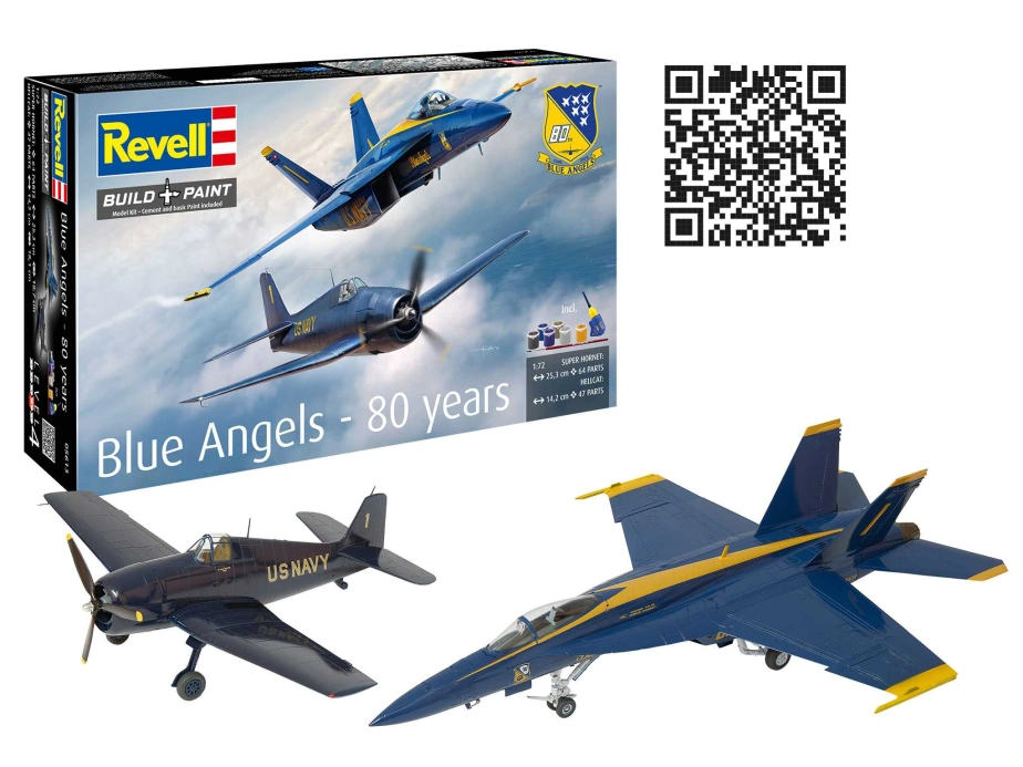 Gift-Set letadla 05613 - F/A-18E & Hellcat (Blue Angels) (80th Anniversary) (1:72)