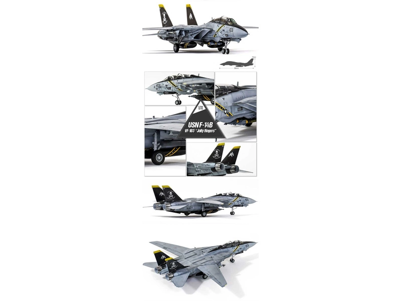 Academy Grumwan F-14B USN „VF-103 Jolly Rogers“ (1:72)