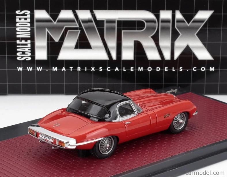 Matrix scale models Jaguar E-type Frua Roadster Closed 1964 1:43 Red