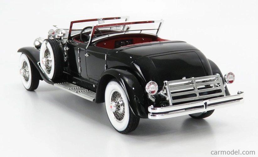 Matrix scale models Duesenberg Sj 2608 Torpedo Pheaton Walker Cabriolet Open 1930 1:18 Black