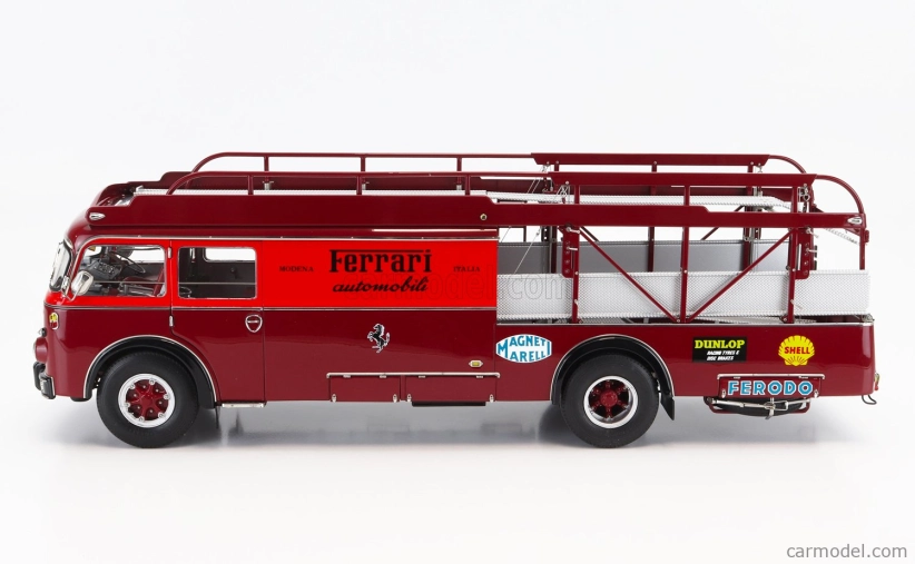 Cmc Fiat 642rn2 Truck Bartoletti F1 Ferrari Car Transporter 1957 1:18 Červená