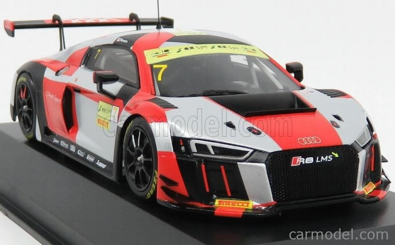 Minichamps Audi R8 Lms Team Wrt N 7 Fia Gt World Cup Macau 2016 E.mortara 1:43 Strieborná červená