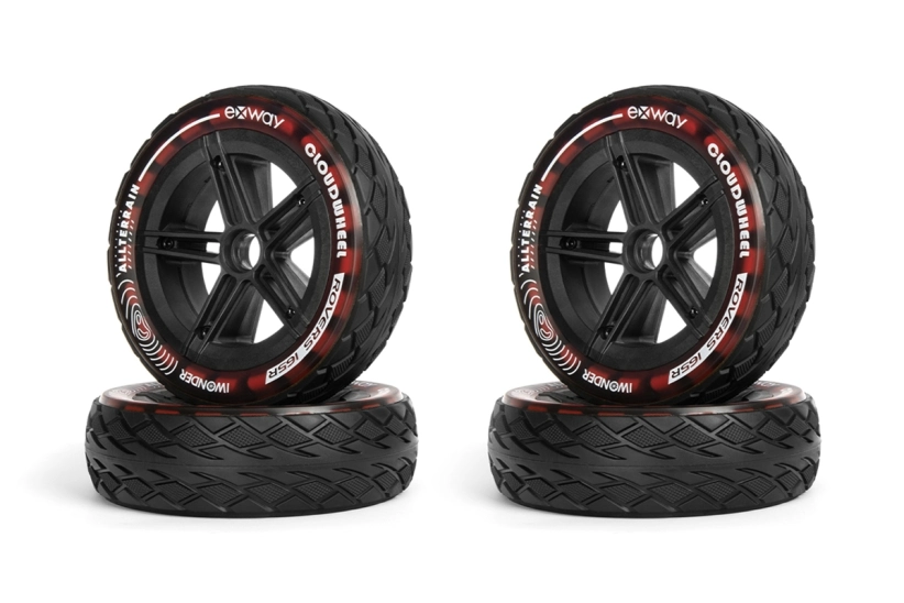 Exway Sada kol Cloud Wheel Rover Scarlet Red pro Atlas 2WD