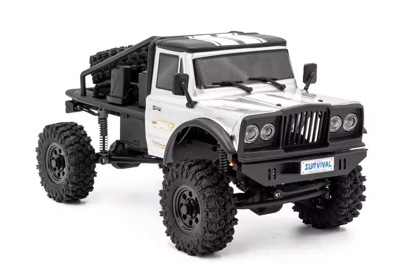 RTR HOBBYTECH CRX18 Truck Trial 1/18, 4wd, Honcho verzia – strieborný