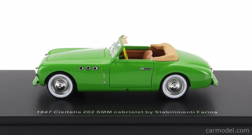 Esval model Cisitalia 202 Sc Stabilimenti Farina Cabriolet Open 1947 1:43 Zelená