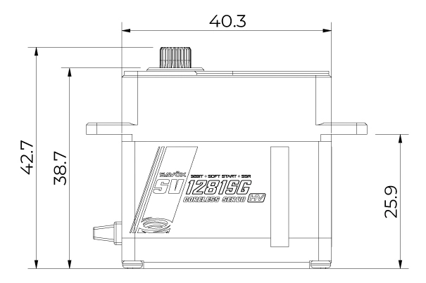 SV-1281SG HiVOLT digitálne servo (60kg-0,14s/60°)