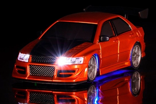 RC auto 1/76 C76 RC Sports Car RTR, červená