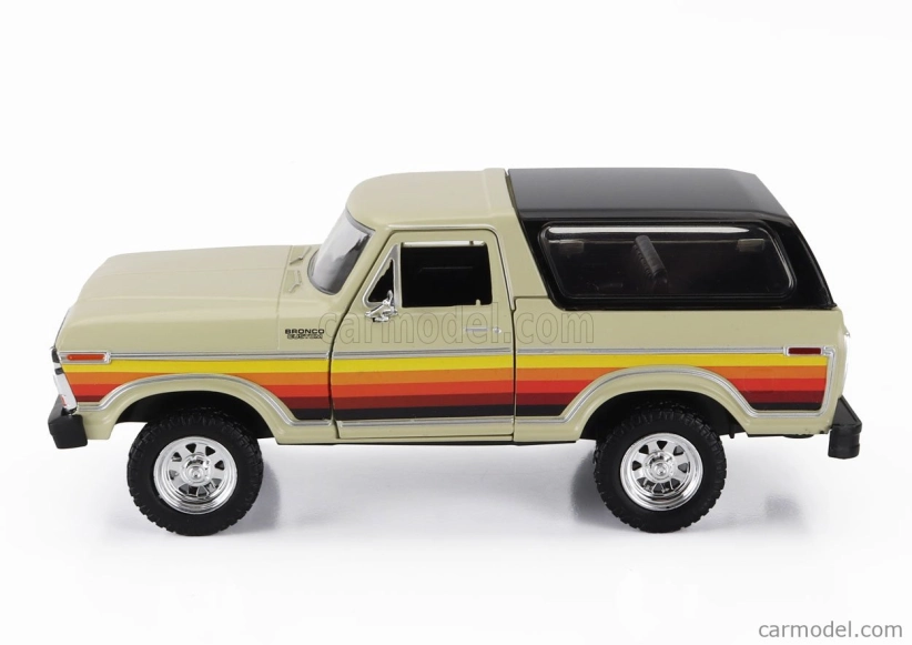 Motor-max Ford usa Bronco Hard-top Closed 1978 1:24 Beige Black