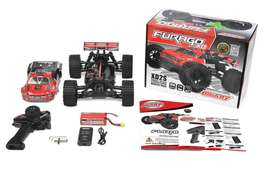 FURAGO XD - RTR - Brushed 2S - Červená