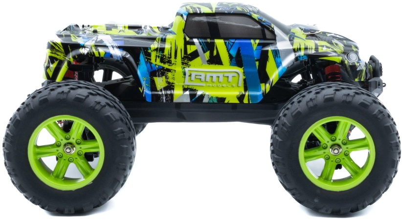 RC auto RMT Dominator Monster, zelená + náhradní baterie