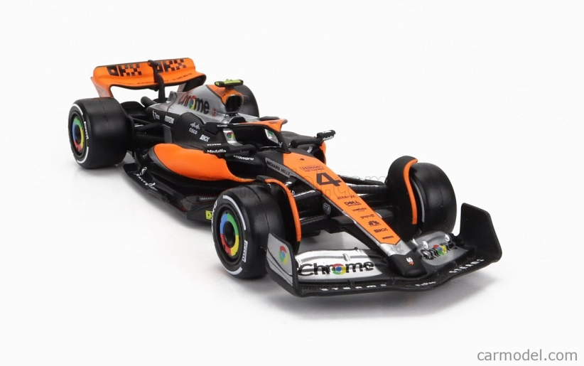 Bburago Mclaren F1 Mcl60 Team Mclaren N 4 2nd British Gp 2023 Lando Norris 1:43 oranžová čierna modrá