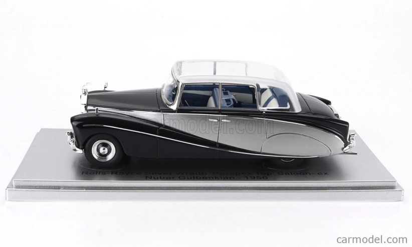 Kess-model Rolls royce Silver Wraith Perspex Top Saloon 1956 - Ex Nubar Gulbenkian 1:43 Modrá Stříbrná