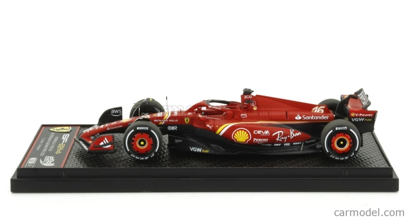 Bbr-models Ferrari F1 Sf-24 Team Scuderia Ferrari N16 Australian GP 2024 Charles Leclerc 1:43 Červená čierna