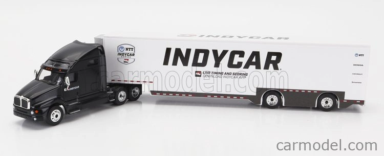 Greenlight Kenworth T2000 Truck Indy Car Series Car Transporter 2020 1:64 Černá Bílá