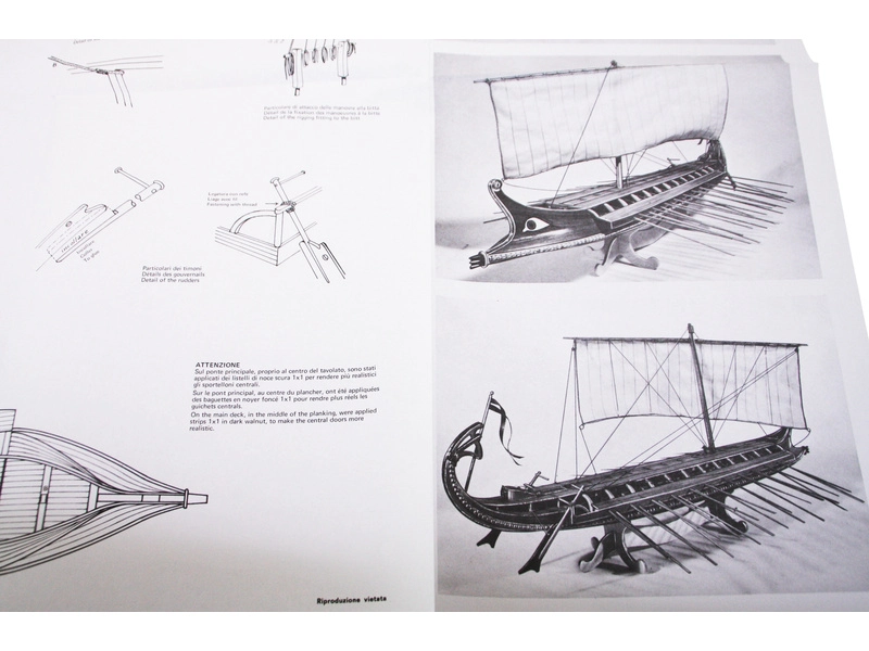 AMATI Grécka Bireme 1:35 kit