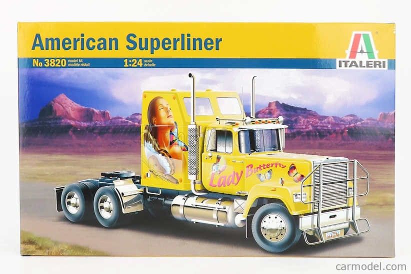 Italeri Mack American Superliner Tractor Truck 3-assi 1979 1:24 /
