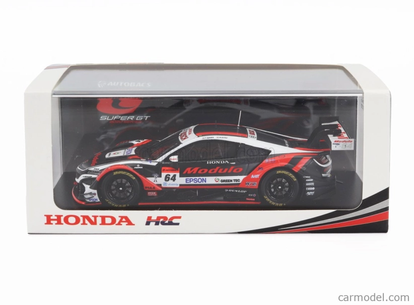 Spark-model Honda Nsx-gt Team Modulo Nakajima Racing N 64 Gt500 Trieda Super Gt 2020 Takuya Izawa - Hiroki Otsu 1:43 Čierna biela červená