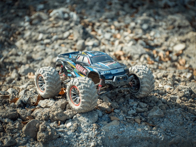 RC monster truck 9125, modrá + náhradná batéria