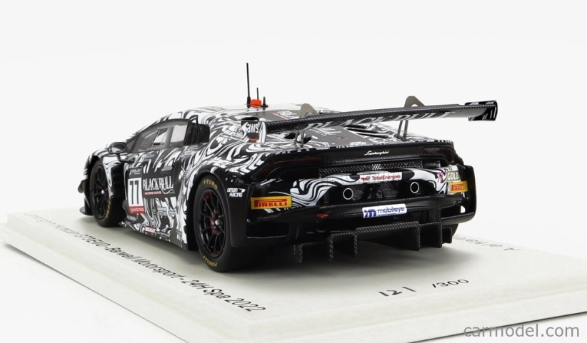 Spark-model Lamborghini Huracan Gt3 Evo Team Barwell Motorsport N 77 24h Spa 2022 A.al Harthy - S.de Haan - A.macdowall - S.mitchell 1:43 Černá Bílá