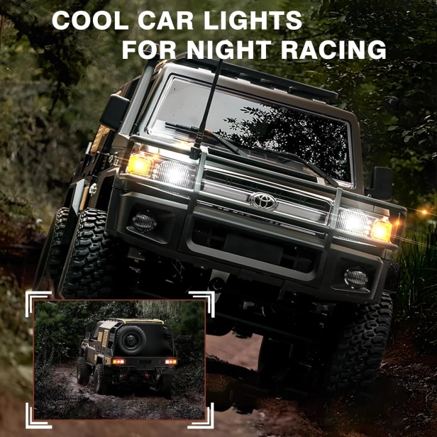 RC auto Land Cruiser Supertourer Toyota, stříbrná + náhradní baterie