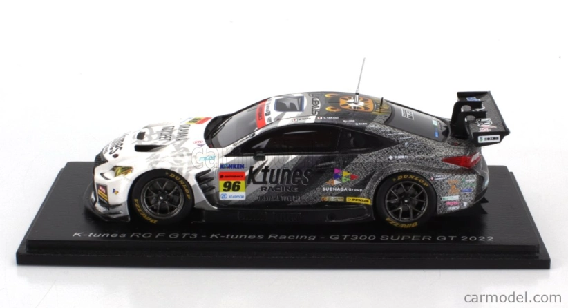 Spark-model Lexus Rc F Gt3 Team K-tunes Racing N 96 Gt300 Super Gt 2022 M.nitta - S.takagi 1:43 White Black
