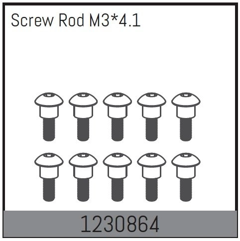 1230864 - Screw Rods M3*4.1 (10)