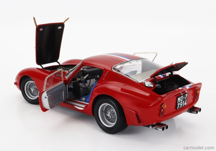 Kyosho Ferrari 250 Gto 3.0l V12 Coupe Team Pierre Noblet N 19 1:18, červená