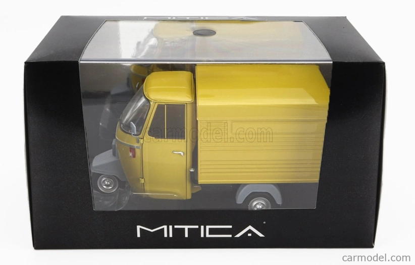 Mitica-diecast Piaggio Ape P501 Van Closed 1979 - Con Vetrina - With Showcase 1:18