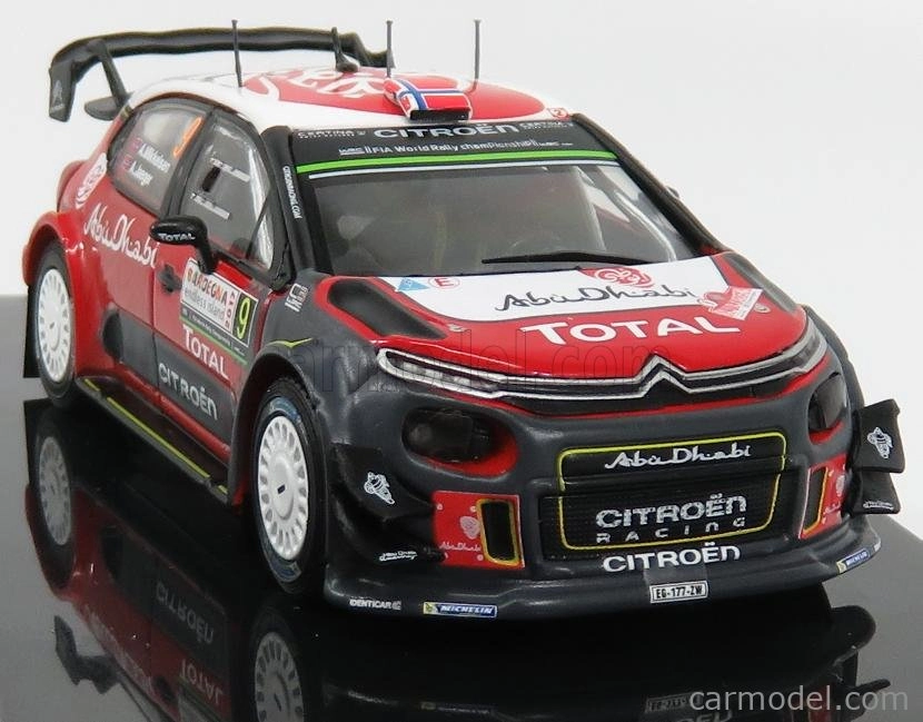Ixo-models Citroen C3 Wrc Abu Dhabi N 9 Rally Sardegna 2017 1:43